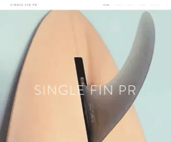 Singlefinpr.com(SINGLE FIN PR) Screenshot