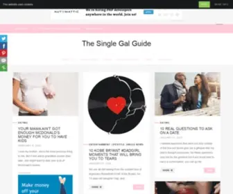 Singlegalguide.com(Helping Single Women Love Life One Adventure At A Time) Screenshot