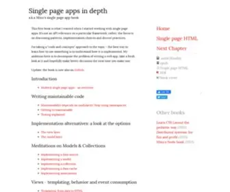 Singlepageappbook.com(Introduction) Screenshot