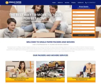 Singlepaper.com(Best Packers Movers Services Agra) Screenshot