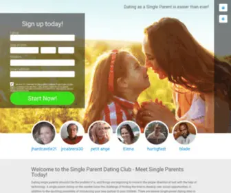 Singleparentdating.club(Single Parents dating with) Screenshot