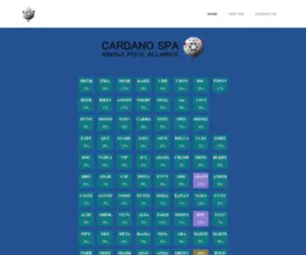 Singlepoolalliance.net(Cardano SPA) Screenshot