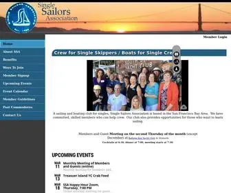 Singlesailors.org(Single Sailors Association of San Francisco Bay) Screenshot