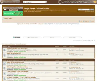 Singleservecoffeeforums.com(Single Serve Coffee Forums) Screenshot