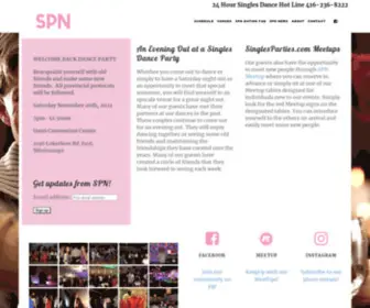 Singlesparties.com(Toronto Singles Parties) Screenshot