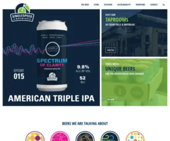 Singlespeedbrewing.com(Brewery in Cedar Falls and Waterloo Iowa) Screenshot