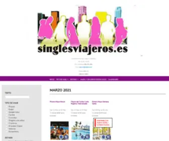 Singlesviajeros.com(Calendario de viajes de Singles Viajeros) Screenshot