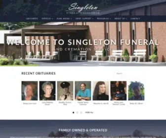 Singletonfuneralservice.com(Singleton Funeral and Cremation Service) Screenshot