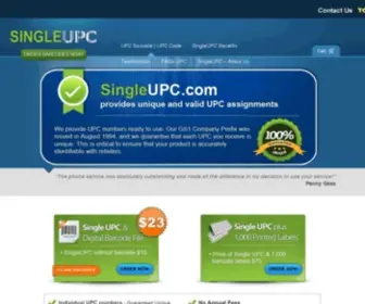 Singleupc.com(UPC Barcode and UPC Code from SingleUPCSingleUPC) Screenshot