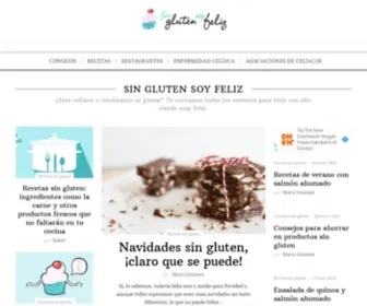 Singlutensoyfeliz.com(Sin gluten soy feliz. Si eres celíaco o intolerante al gluten este es tu sitio) Screenshot