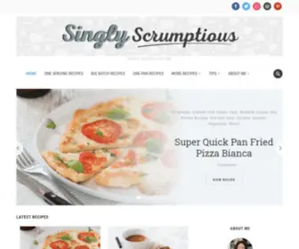 Singlyscrumptious.com(Former domain of the website of an aesthetic food blog) Screenshot