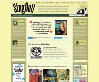 Singout.org(Sing Out) Screenshot