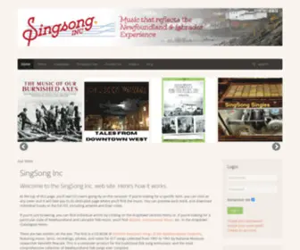 Singsonginc.ca(SingSong Inc) Screenshot