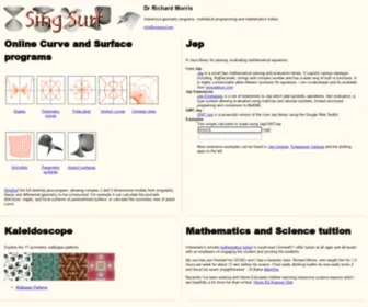 Singsurf.org(Interactive Geometry) Screenshot