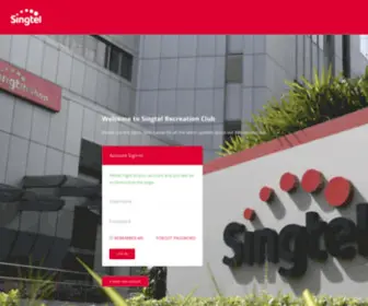 Singtelrecclub.com(Singtel Recreation Club) Screenshot