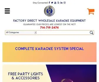 Singtronic.com(Lowest Price on Complete Karaoke Systems) Screenshot
