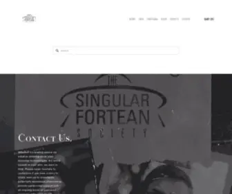 Singularfortean.com(The Singular Fortean Society) Screenshot