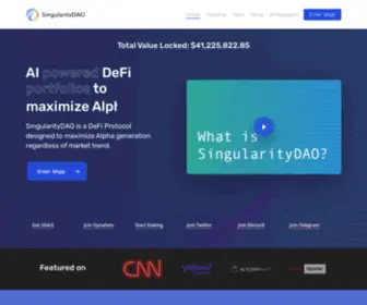 Singularitydao.ai(SingularityDAO) Screenshot