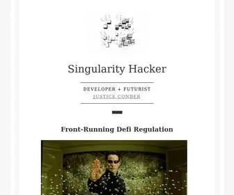 Singularityhacker.com(Singularity Hacker) Screenshot