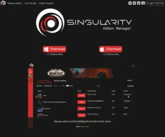 Singularitymods.com(Singularity Addon Manager) Screenshot