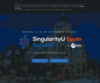 Singularityuspainsummit.com(SingularityU Spain Summit 2021) Screenshot