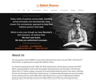 Sinhalclasses.com(Sinhal Classes) Screenshot