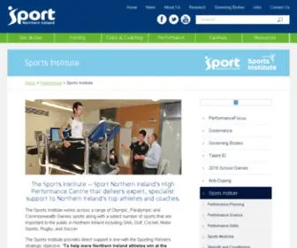 Sini.co.uk(Sports Institute Northern Ireland) Screenshot