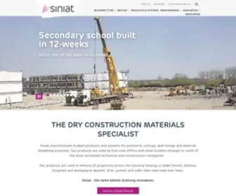 Siniat.co.uk(Homepage) Screenshot