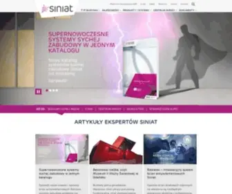 Siniat.pl(Siniat to wiodÄcy producent materiaÅów do suchej zabudowy) Screenshot