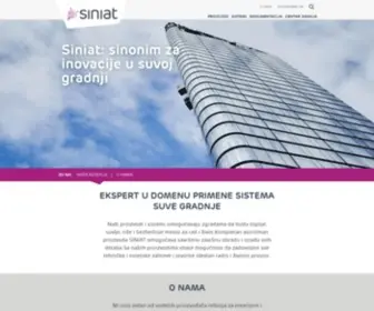 Siniat.rs(Početna stranica) Screenshot