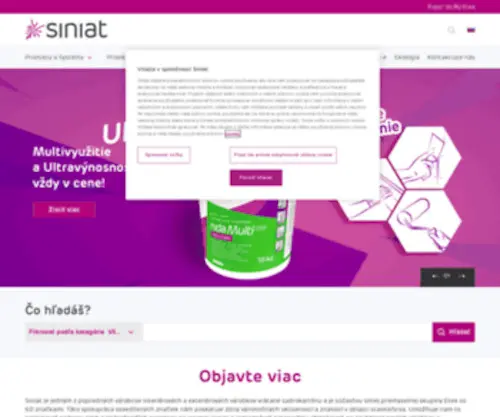 Siniat.sk(Stavebné materiály pre systémy suchej výstavby) Screenshot