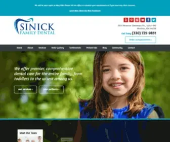 Sinickfamilydental.com(Medina, OH Dentist) Screenshot