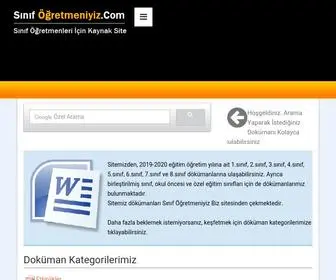 Sinifogretmeniyiz.com(Sınıf Öğretmeniyiz Com) Screenshot