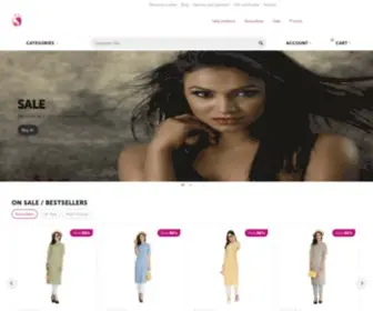 Sinina.com(Shop for Women's Wear from . Buy Kurtis online) Screenshot