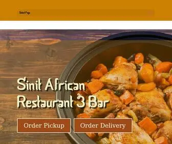 Sinitafricanrestaurant.com(Sinit African Restaurant & Bar) Screenshot