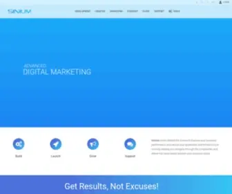 Sinium.com(Digital Marketing) Screenshot