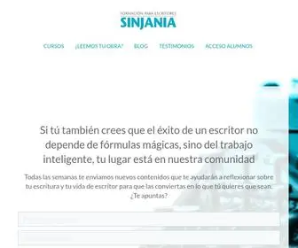 Sinjania.com(Sinjania Formación para Escritores) Screenshot