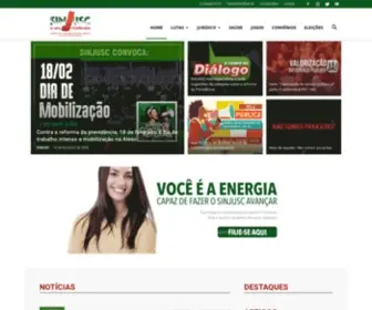 Sinjusc.org.br(O seu sindicato) Screenshot