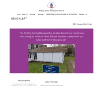 Sinkingspring.org(Sinking Spring Presbyterian Church) Screenshot