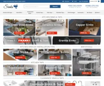 Sinks.co.uk(Buy Kitchen Sinks UK) Screenshot