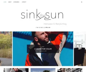 Sinkthesun.com(Menswear and Lifestyle Blog) Screenshot