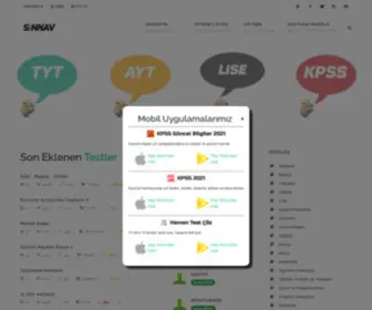 Sinnav.com(Online YKS testleri) Screenshot
