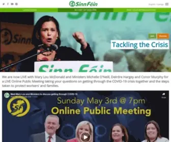 Sinnfein.ie(Sinn Féin) Screenshot