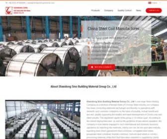 Sinobuildingmaterial.com(Shandong Sino Building Material Co) Screenshot