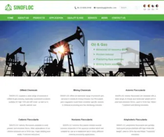 Sinofloc.com(PAM Polyacrylamide &amp; Flocculants &amp; Oilfield Chemicals) Screenshot
