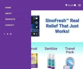 Sinofresh.com(Germ prevention products) Screenshot