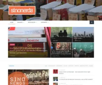 Sinonerds.com(Community, Magazin und Ressourcen für den Austausch mit China, HK & Taiwan) Screenshot