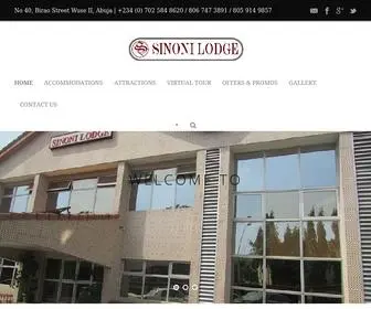 Sinonilodge.com(Premium Hospitality) Screenshot