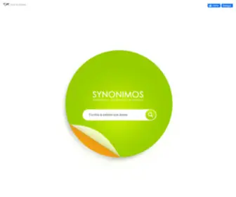 Sinonimos.com(Diccionario de sinónimos y antonimos en español online) Screenshot