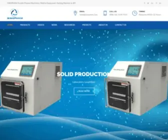 Sinopham.com(SINOPHAM Provide Pharma Machinery) Screenshot